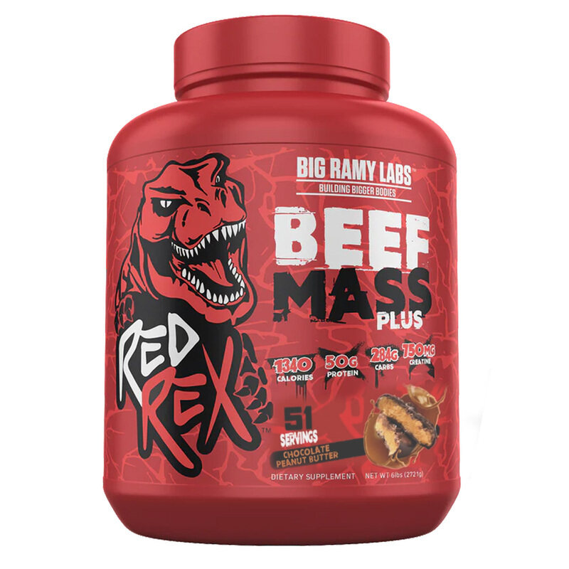 

Big Ramy Labs Redrex Big Ramy Labs Red Rex Beef Mass Plus, Chocolate Peanut Butter, 6 LB
