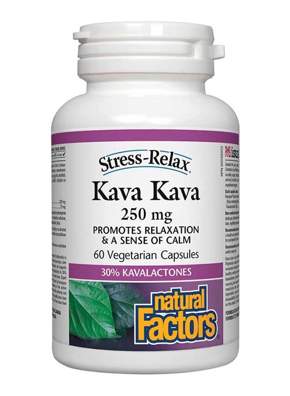 Natural Factors Kava Kava, 250mg, 60 Vegetarian Capsules