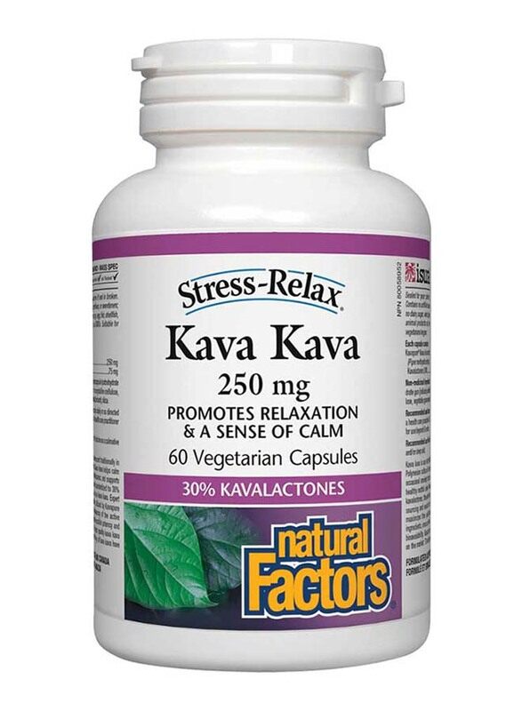 

Natural Factors Kava Kava, 250mg, 60 Vegetarian Capsules