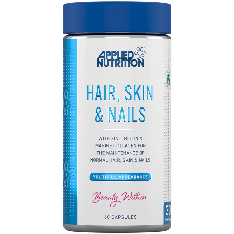 Applied Nutrition 30 Servings Beauty Within Hair, Skin & Nails, 60 Capsules