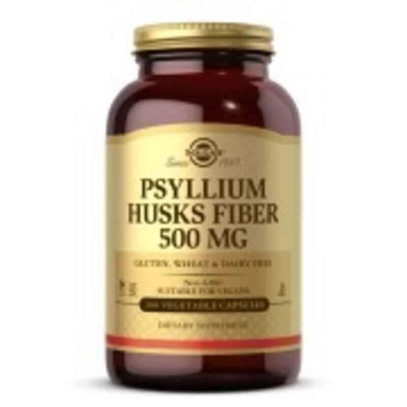 

Solgar Psyllium Husks Fiber, 500 mg, 200 Vegetable Capsules