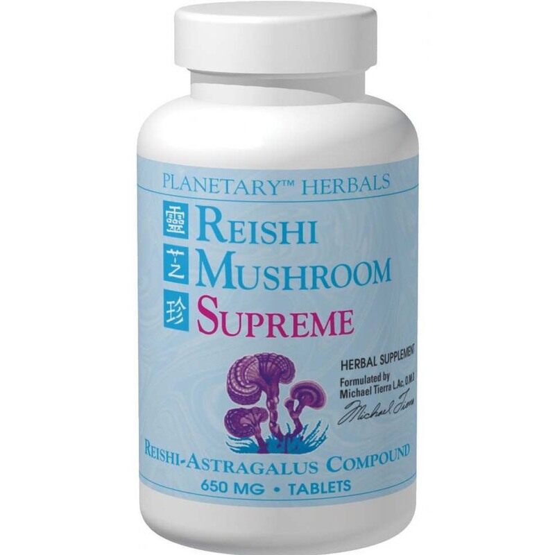 

Planetary Herbals Reishi Mushroom Supreme, 650 mg, 100 Tablets