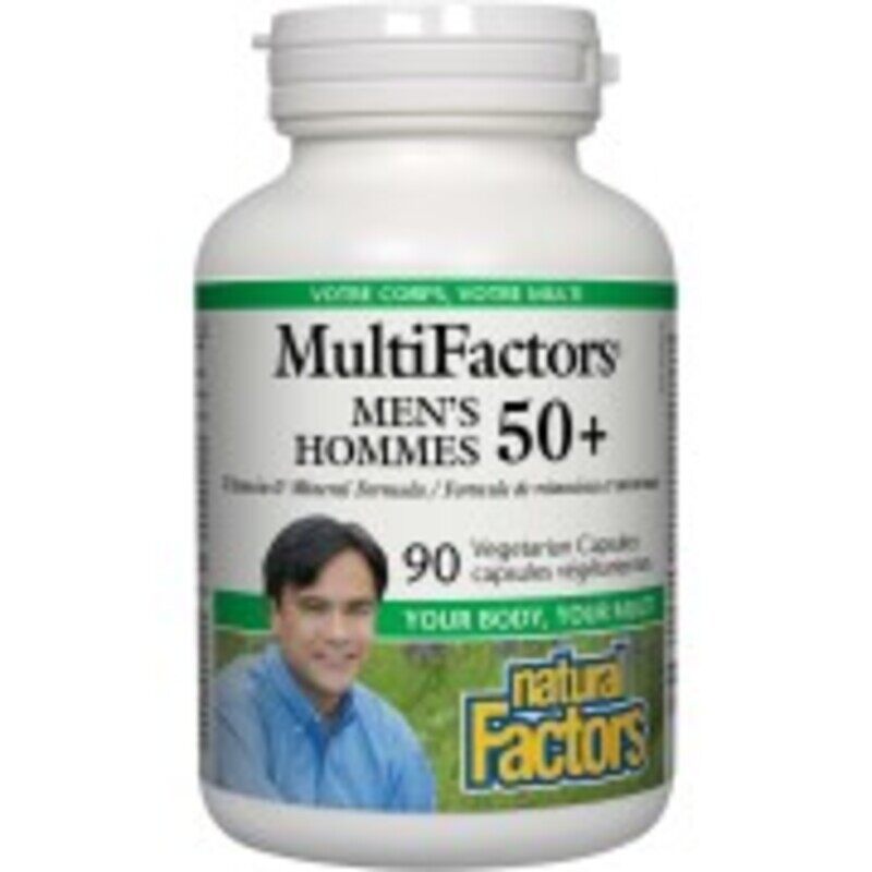 

Natural Factors MultiFactors Men’s Hommes 50+, 90 Veggie Capsules