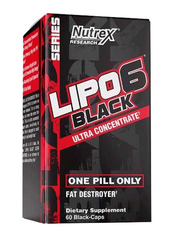 

Nutrex Research Lipo 6 Black Ultra Concentrate Fat Destroyer, 60 Capsules