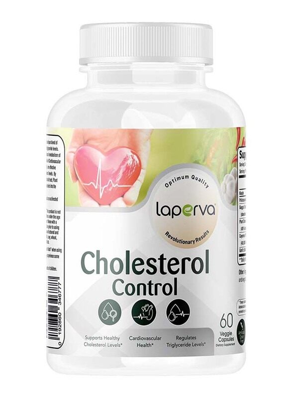 

Laperva Cholesterol Control Dietary Supplement, 60 Veggie Capsules