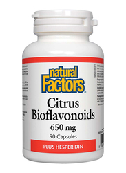 Natural Factors Citrus Bioflavonoids Food Supplement, 650mg, 90 Capsules