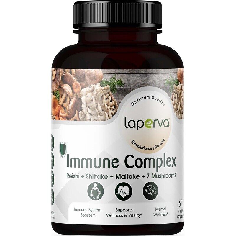

Laperva Mushroom Immune Complex Dietary Supplement, 60 Veggie Capsules