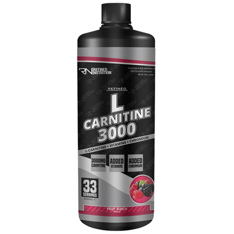 

Refined Nutrition L-Carnitine, Fruit Punch, 3000 mg