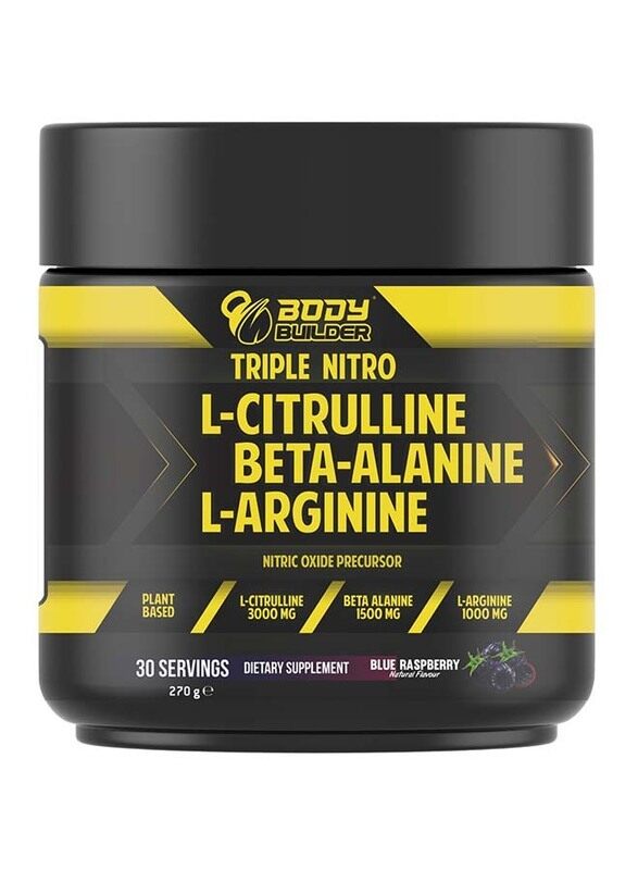 

Body Builder Triple Nitro, 270gm, Blue Raspberry