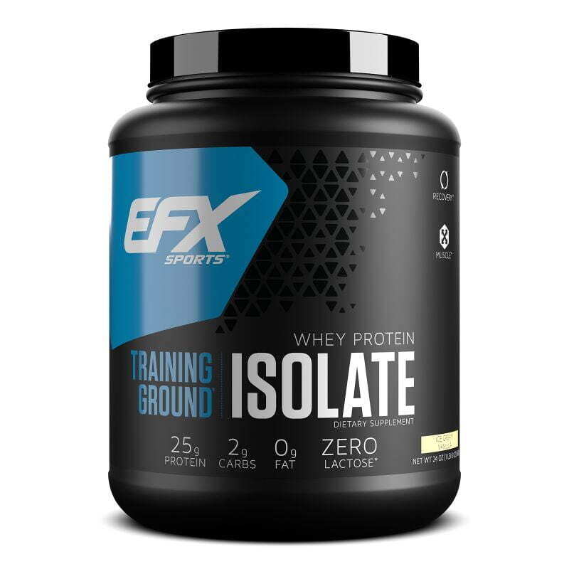 

EFX Sports EFX Training Ground Isolate Protein, Vanilla Ice Cream, 1.5 LB