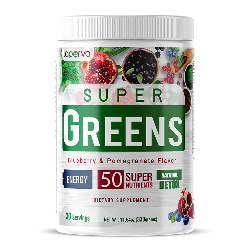 

Laperva Super Greens, 330gm, Blueberry & Pomegranate