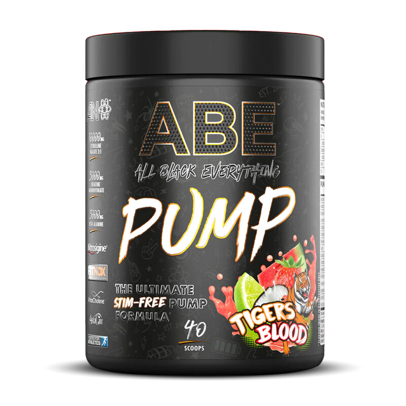 

Applied Nutrition ABE Pump Stim Free, Tigers Blood, 40