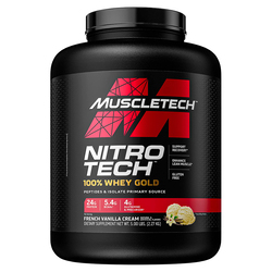 Muscletech Nitro Tech Whey Gold Protein Powder, 2.27Kg, French Vanilla