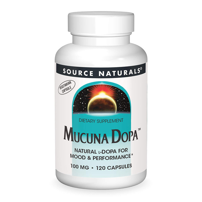 Source Naturals Mucuna Dopa Dietary Supplement, 100mg, 120 Vegetarian Capsules