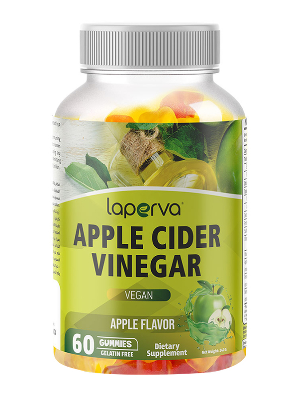 Laperva Apple Cider Vinegar Gummies Dietary Supplement, 60 Gummies