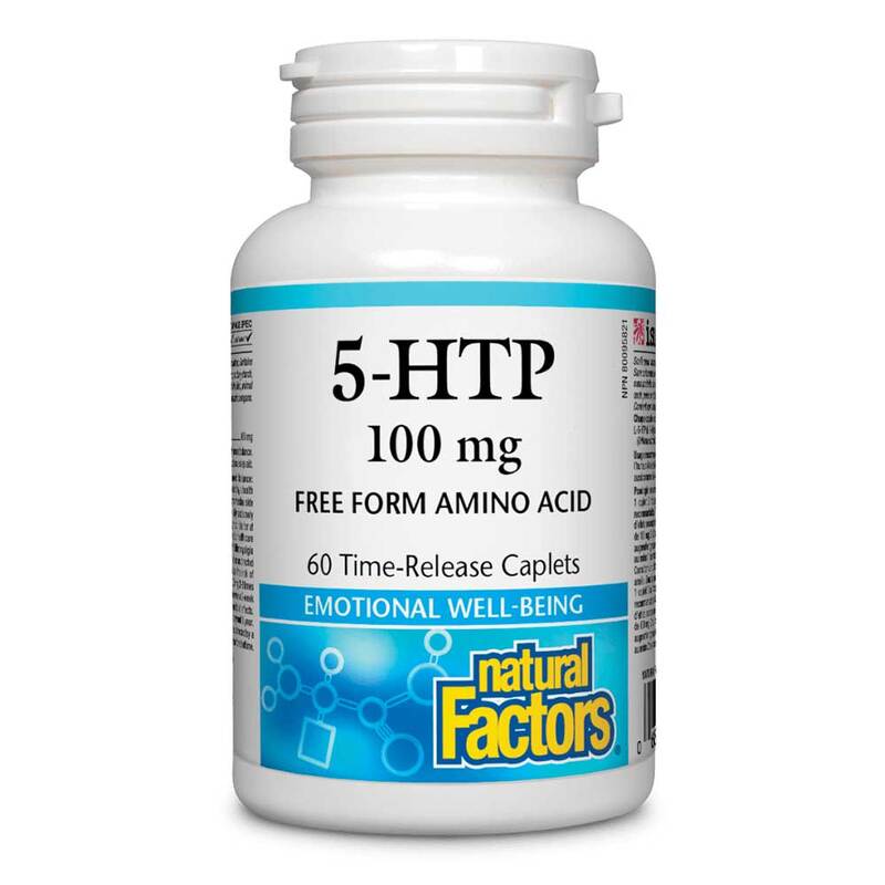 Natural Factors 5-HTP, 100mg, 60 Capsules