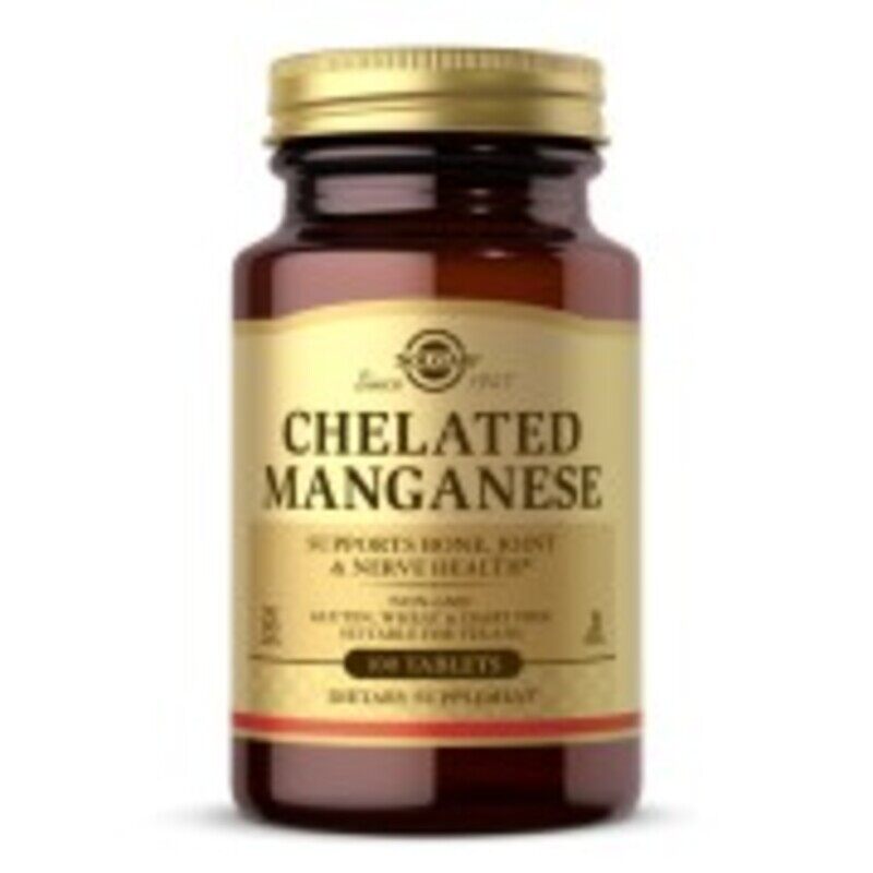 

Solgar Chelated Manganese, 100 Tablets