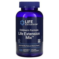 Life Extension Children Formula Mix, 120 Chewable Tablets, Berry