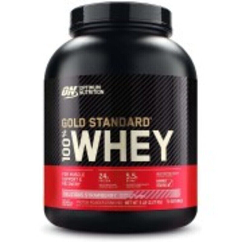 

Optimum Nutrition Gold Standard 100% Whey Protein, Delicious Strawberry, 5 LB