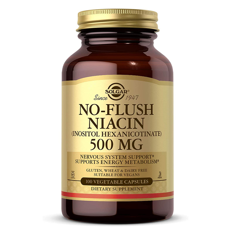 

Solgar No-flush Niacin (Inositol Hexanicotinate), 500 mg, 100 Vegetable Capsules