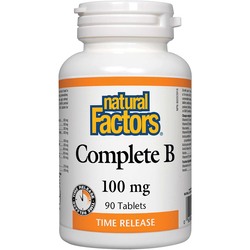 Natural Factors Complete B, 100 mg, 90 Tablets