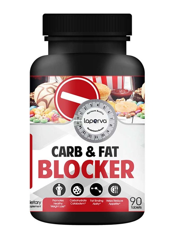 Laperva Carb and Fat Blocker Dietary Supplement, 90 Tablets