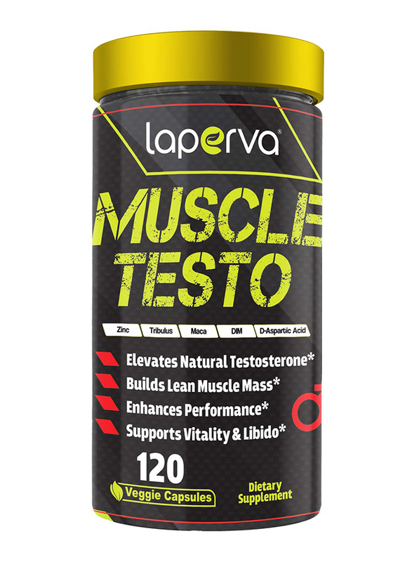 Laperva Muscle Testo Dietary Supplement, 120 Veggie Capsules