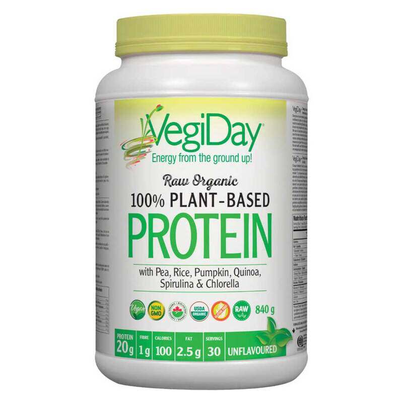 

Vegi Day VegiDay Raw Organic Plant-Based Protein Powder, 840gm, Unflavoured