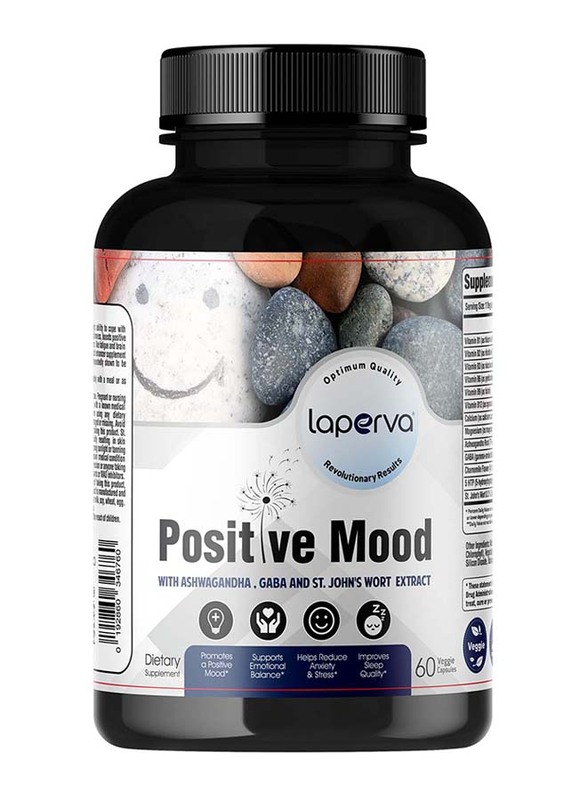 Laperva Positive Mood Dietary Supplement, 60 Veggie Capsules
