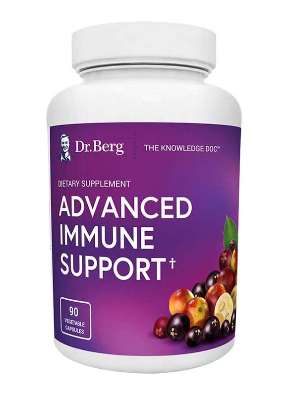 

Dr. Berg Advanced Immune Support Dietary Supplement, 90 Vegetable Capsules