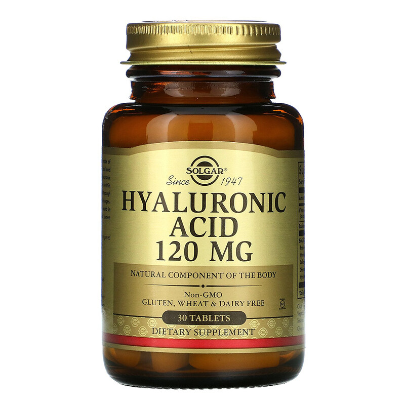 

Solgar Hyaluronic Acid, 120 mg, 30 Tablets