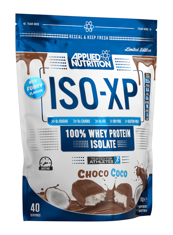 Applied Nutrition ISO-XP 100% Whey Protein Isolate, 1Kg, Chocolate Coconut
