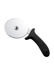 Winco 4-inch Pizza Cutter with Handle, Black/Silver