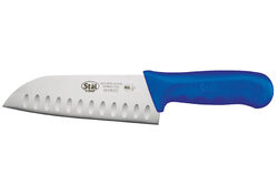 Winco 7 inch Blue Santoku Knife