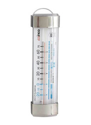 Winco 3.5-inch Freezer Thermometer, Silver/White