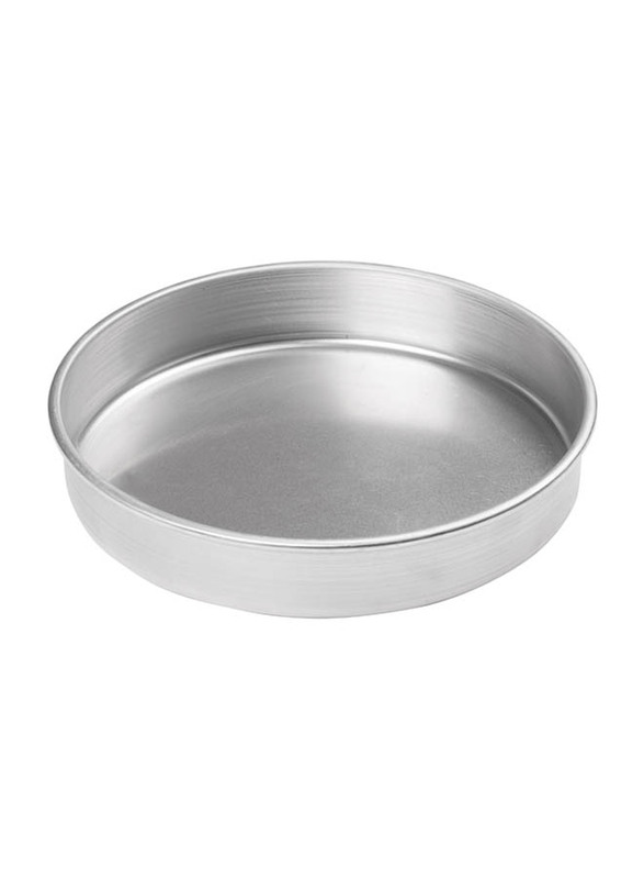 Winco 10 x 2-inch Round Aluminium Cake Pan, Silver