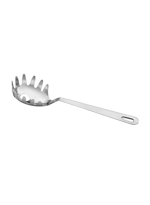 Tablecraft 11.5-inch Oval Bowl Stainless Steel Pasta Grabber, Silver