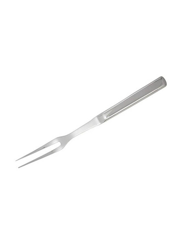 Winco 11-inch Two Pronged Pot Fork with Hollow Handle, Silver