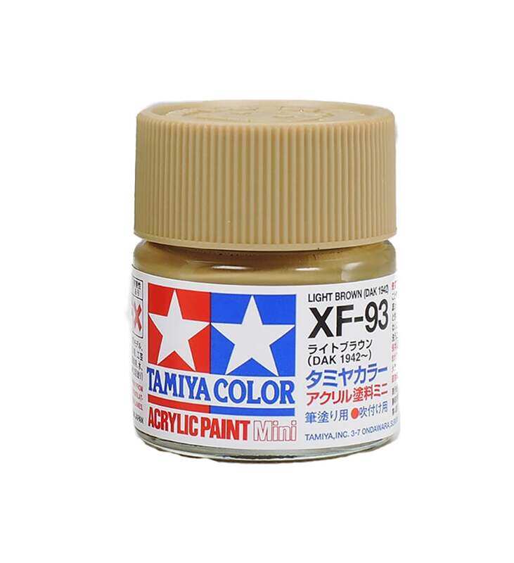 

Tamiya Acrylic (10ml) Flat XF-93 Light Brown DAK 1942