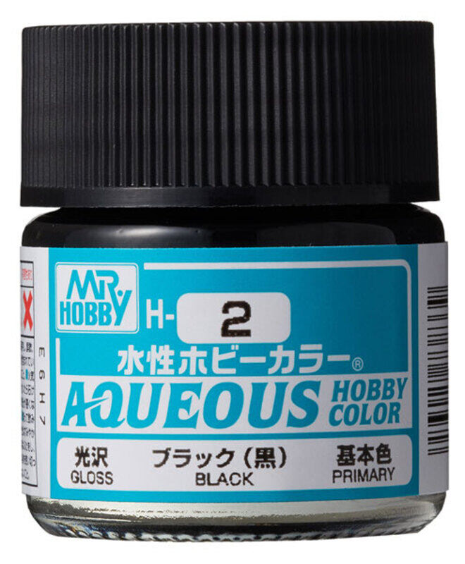 

GSI Creos H002 Aqueous Hobby Colors (10ml) Black (Gloss)