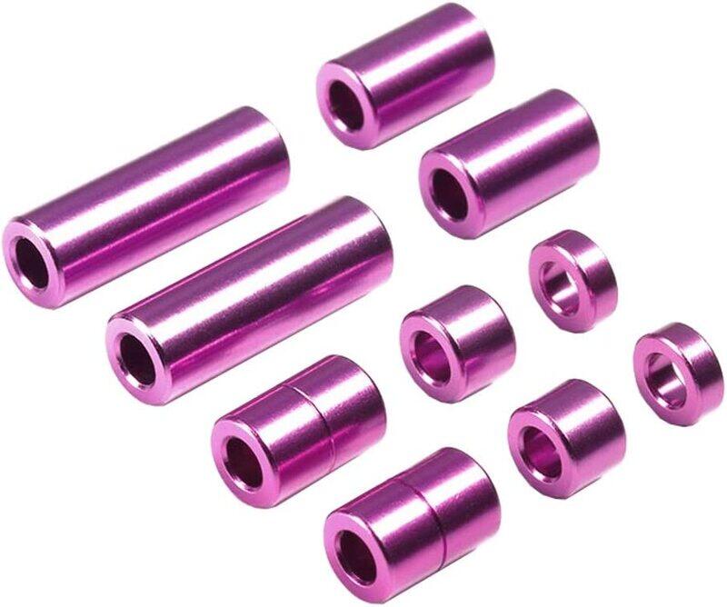 

Tamiya Mini 4WD GUP Aluminum Spacer Set Purple (12/6.7/6/3/1.5mm, 2 pieces each)