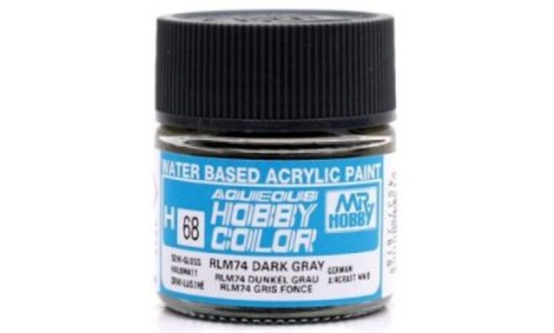 

GSI Creos H068 Aqueous Hobby Colors (10ml) RLM74 Dark Gray (Semi-Gloss)