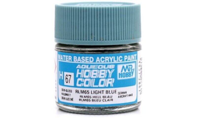 

GSI Creos H067 Aqueous Hobby Colors (10ml) RLM65 Light Blue (Semi-Gloss)