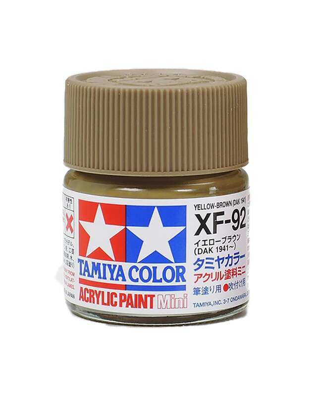 

Tamiya Acrylic (10ml) Flat XF-92 Yellow Brown DAK 1941