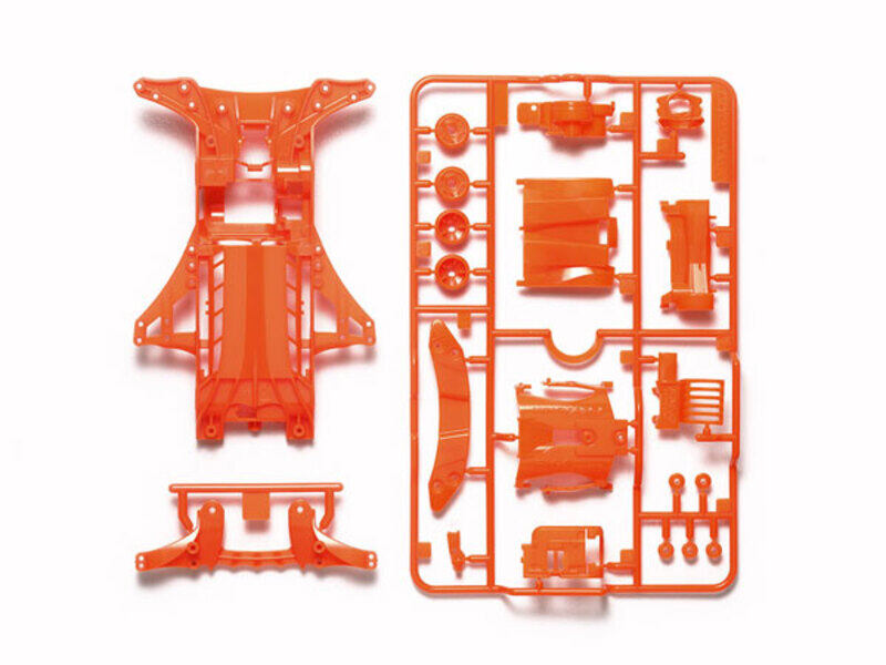 

Tamiya Mini 4WD GUP FM-A Chassis Set Fluorescent Orange