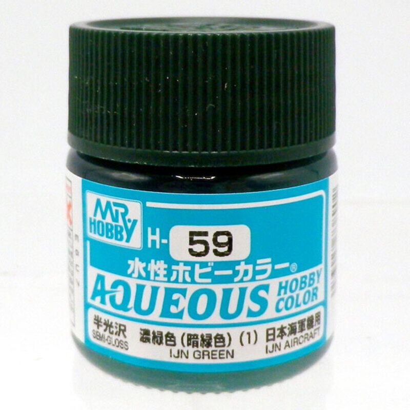 GSI Creos H059 Aqueous Hobby Colors (10ml) IJN Green (Semi-Gloss)