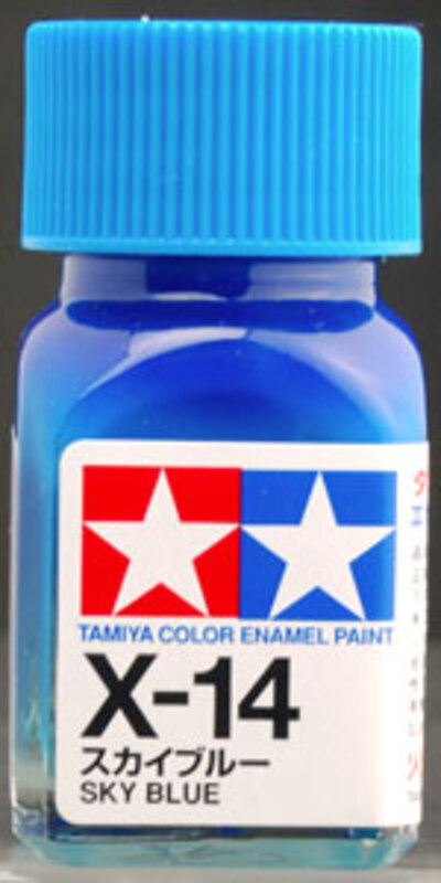 

Tamiya Enamel (10ml) Gloss X-14 Sky Blue