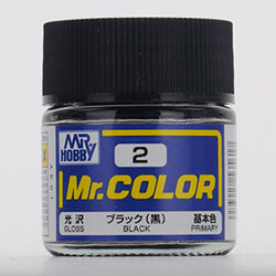 GSI Creos C002 Mr. Color (10ml) Black (Gloss)