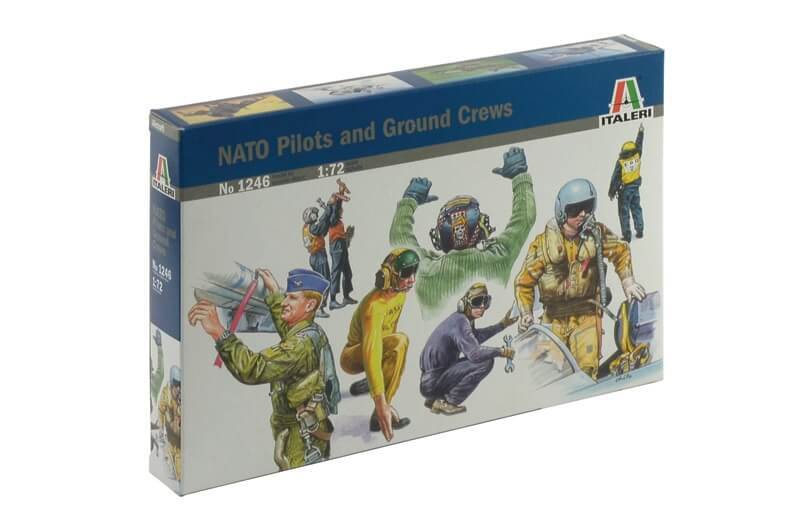 Italeri Aircraft Models 1/72 Scale #1246 NATO Pilots and Ground Crews (48 Figures)