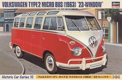 Hasegawa 1/24 HC10 Volkswagen Type 2 Camper Van 23 Windows "Samba"